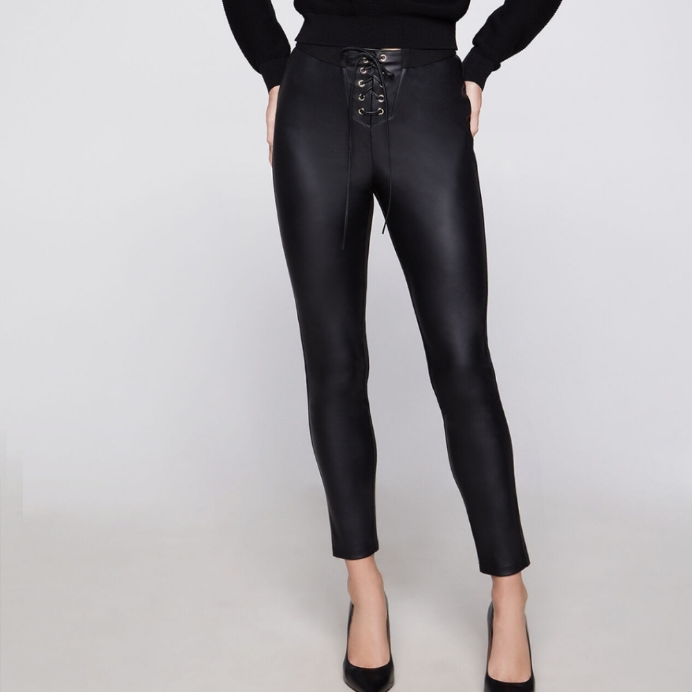 BCBG Faux Leather Legging